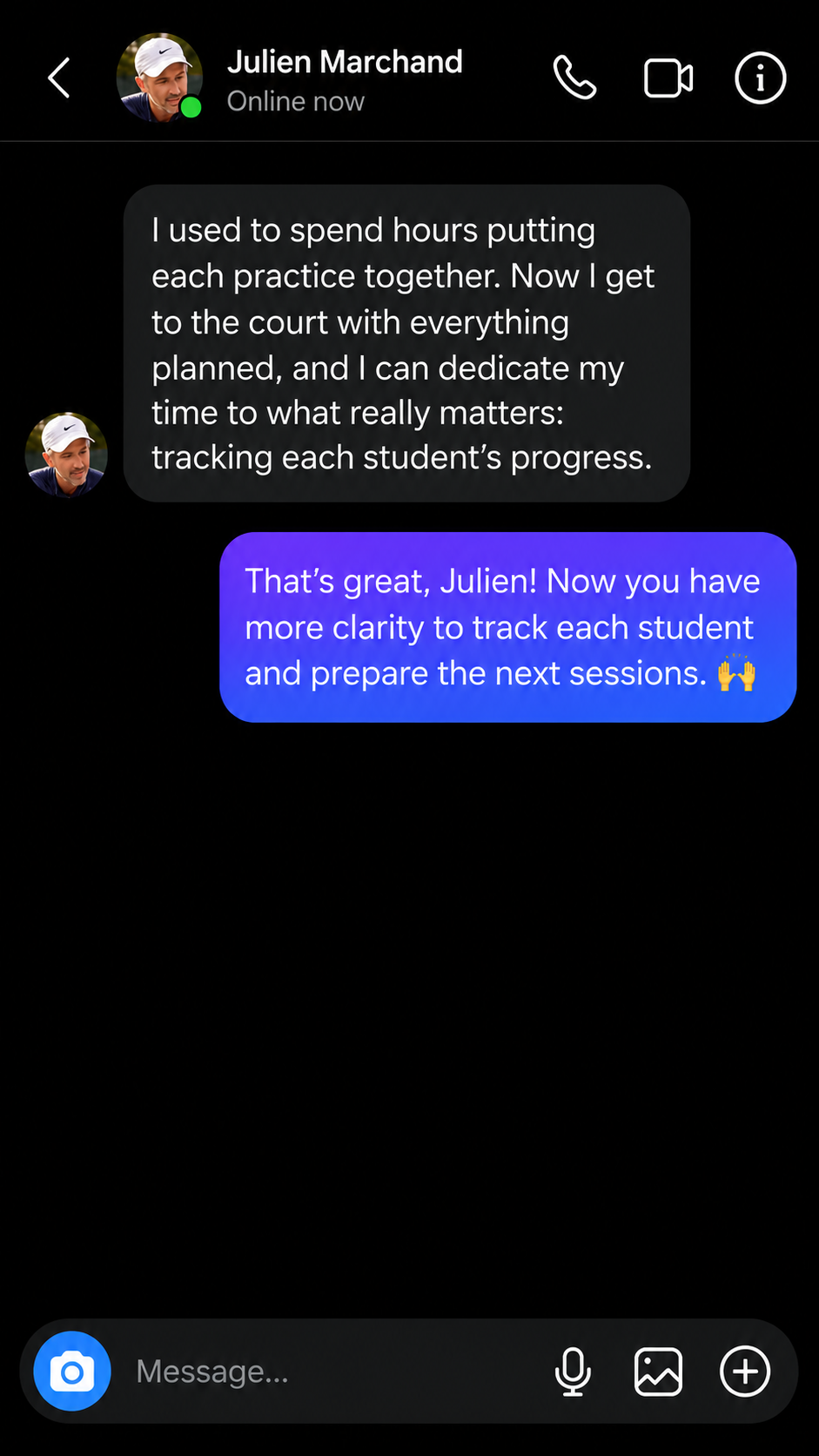 Conversation with Julien Marchand about session planning