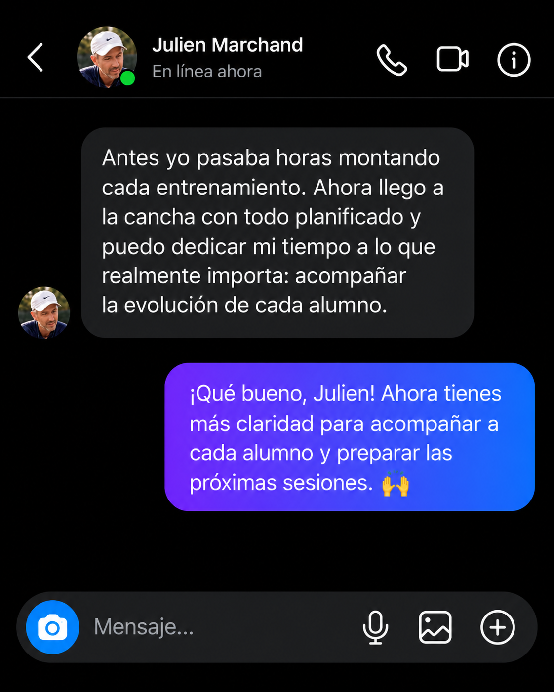 Testimonio de Julien Marchand