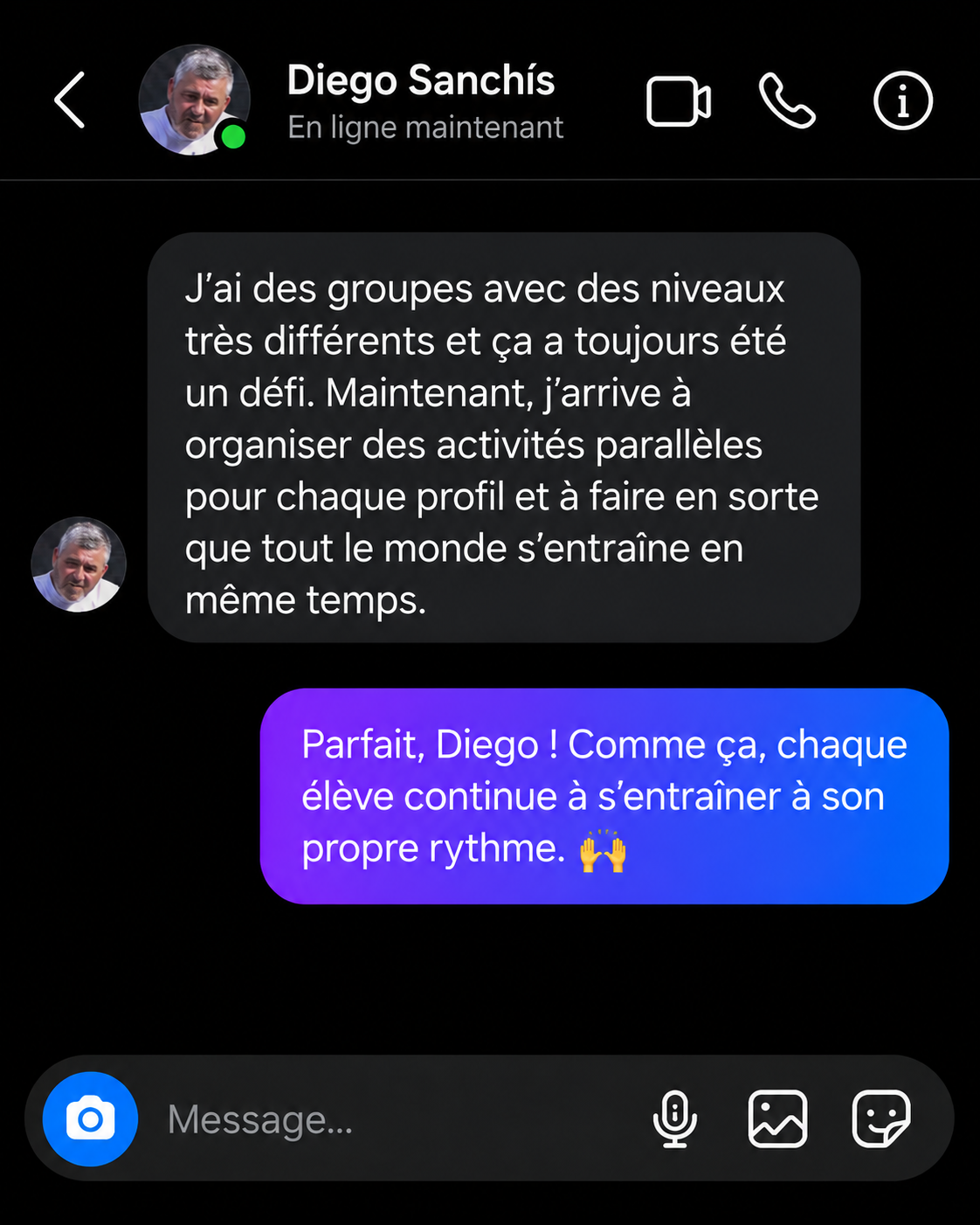 Conversation avec Diego Sanchís sur les groupes de niveaux mixtes